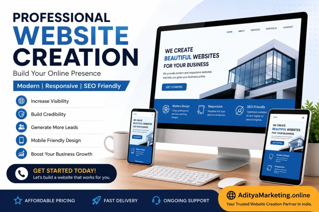 Website Creation Services in India – Build Your Online Presence Today