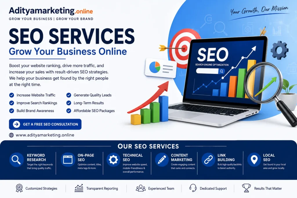 SEO Services in India – Grow Your Business with AdityaMarketing.online